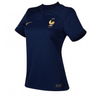 Fotballdrakt Dame Frankrike Kylian Mbappe #10 Hjemmedrakt VM 2022 Kortermet